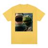 Dark Humor Frog Shark Graphic Funny Meme Tshirt Women Clothing Fashion Tshirts Cotton Casual Short Sleeve T Shirts Streetwear