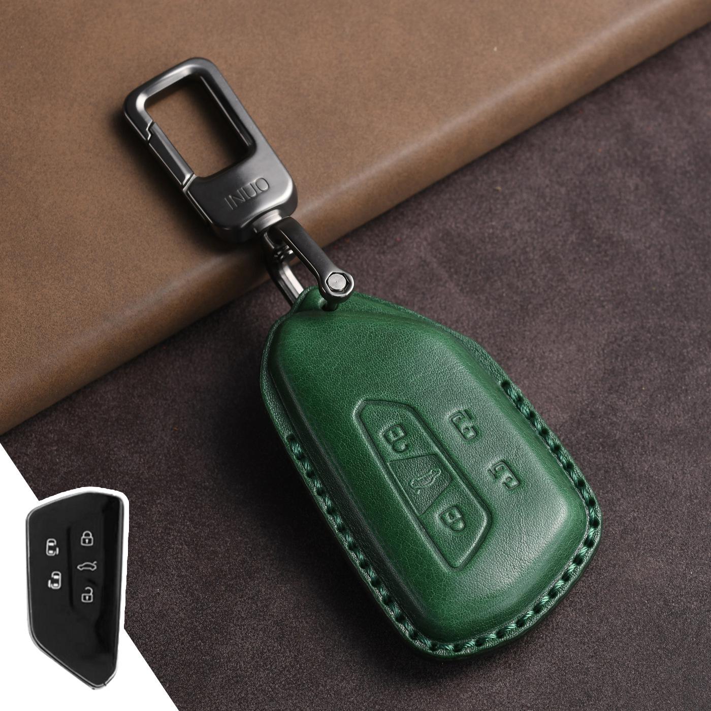 

Genuine Leather 3D Hot-Pressed Key Cover for Volkswagen Keys