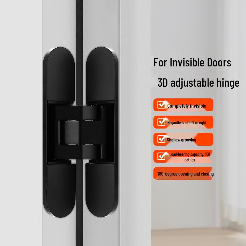 Regulowany 3D 180° Ukryty Niewidoczny Zawias Składanych Drzwi