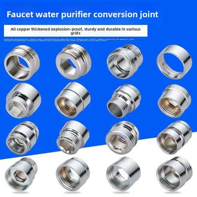 16/18/20mm auf 22mm Gewindebohrer-Anschluss Reiniger-Zubehör Silber Wasserhahn-Adapter Armatur-Verbindungsstücke Heimwerkerwerkzeug