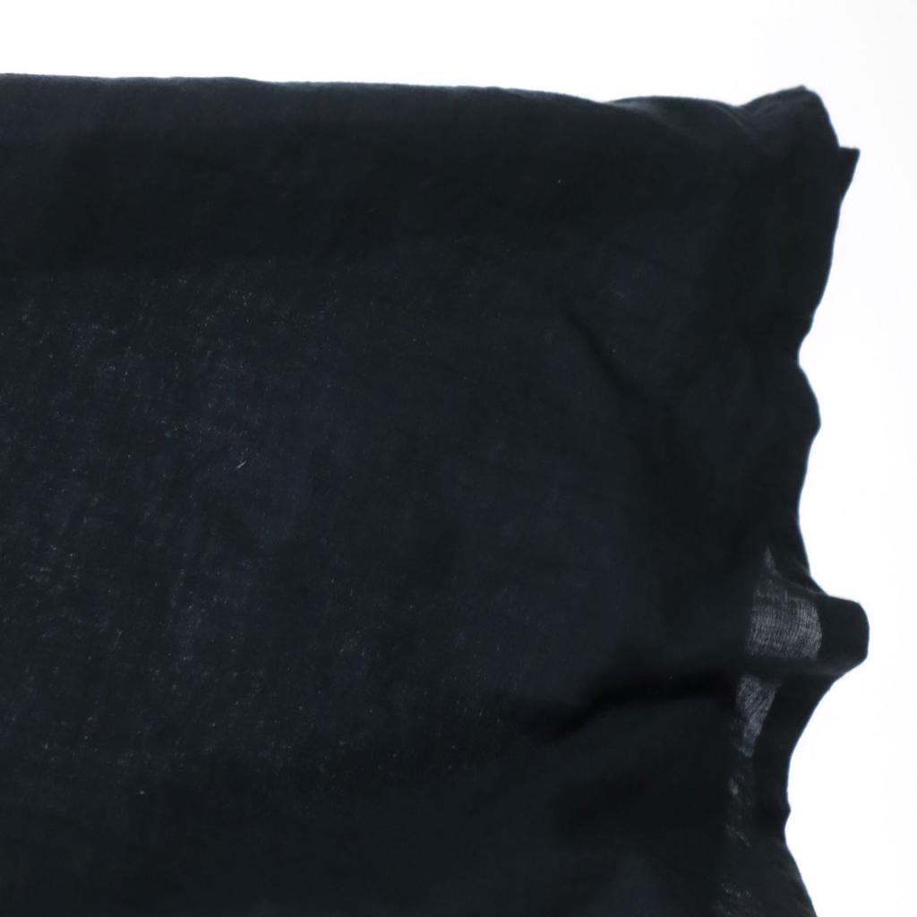 bedsidedrama made in Japan Long sleeve Shirt dress Navy switching knit Women Used