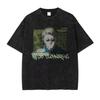 2026 summer Jujutsu Kaisen Gojo Satoru Washed T-shirt Anime Harajuku Streetwear Oversized Tee Y2K Retro Otaku Tops