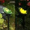 Neue Simulierte Tier Solar Lampe Garten Garten Frosch Harz Lampe Landschaft Dekoration LED Boden Einsatz Lampe