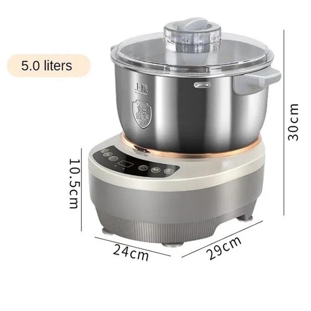 5/7 Liter Stand Mixer, 200W Electric Dough Maker, Household Smart Fermentation Flour Mixer Kneading Machine for Bread, Pizza