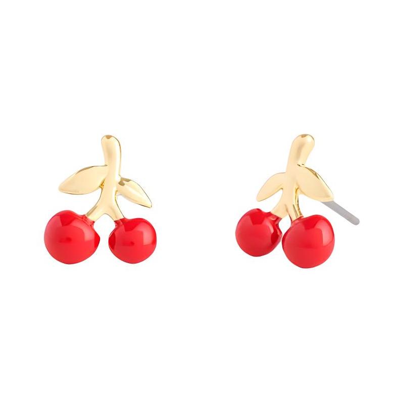 COACH Brand design zinc alloy earrings women s red