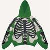 Europe, America 2025 American Graffiti Printing Men's and Women's Loose Casual Zipper Hooded Sweater Trendy Brand