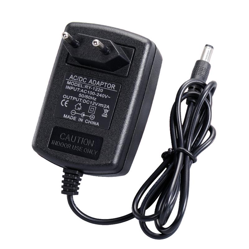 European Standard Multi-Voltage Power Adapter 12V2A, 5V2A, 12V1A, 15V2A, 24V1A, with options for 5V, 6V, 9V, 12V, 24V.