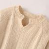 Women's Cashmere Sweater Qinghe Cashmere 30% Cashmere 30% Mink 30% Wool 10% Nylon Women's Autumn and Winter Thick Cashmere Pullover Soft and Warm