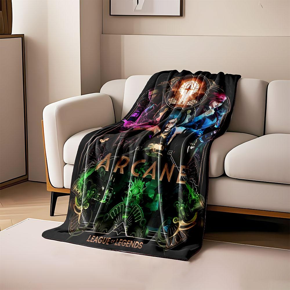 

A vibrant steampunk design featuring characters, gears, and glowing effects. for all seasons blanket lunch break throw gift 80cm x 120cm