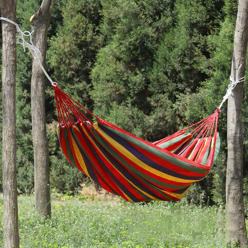Outdoor Single Canvas Hammock