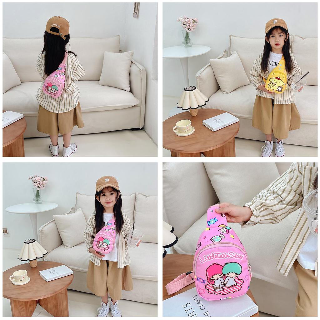 Cute Cartoon Pattern Kids Chest Bag Nylon Coin Purse Wholesale