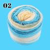 100g 240M 1 Roll Rainbow Woollen Yarn New Soft Hand Woven  Yarn Hat Scarf Sweater Gradient Color Dyeing Crocheting Blend Yarn