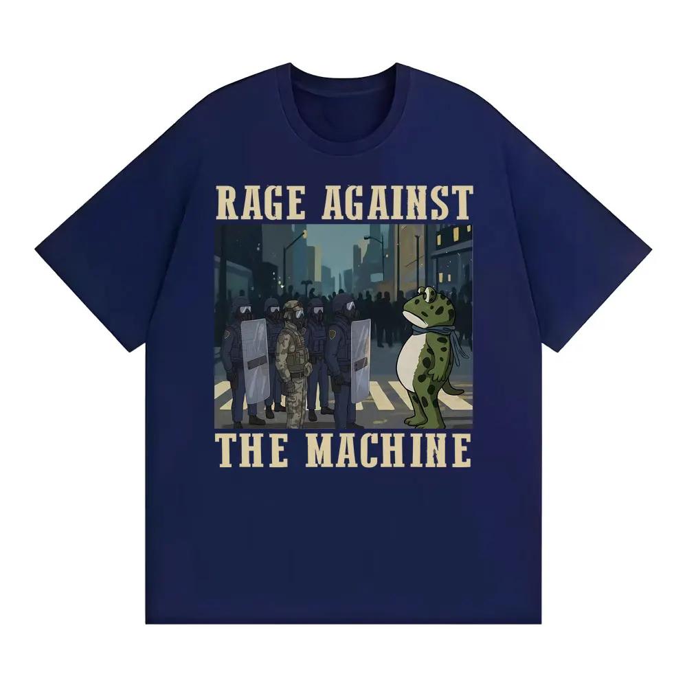 

Portland Frog Protest Rage Against The Machine TShirt Funny Meme Graphic T Shirts Unisex Women Casual High Quality Cotton Tshirts S