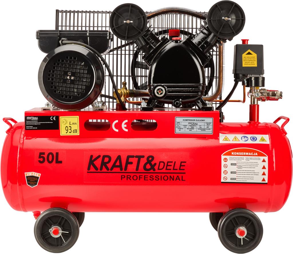 Kompresor Olejowy 50L 2,8Kw | Kraft&Dele