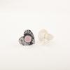 Rose Chalcedony Gemstone 925 Sterling Silver Jewelry Stud Earrings0.6" For Women EE-143-2