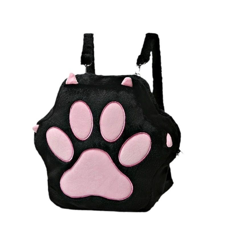 Cat Claw Plush Backpack With Large Capacity For Daily Casual Use