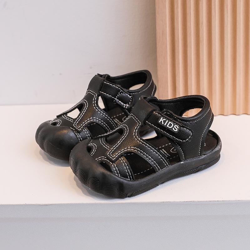 Baby Shoes Baby Breathable Walking Shoes 2024 Summer Soft Soled Boys' Sandals Kick Resistant Children's Casual Shoes Beach Shoes