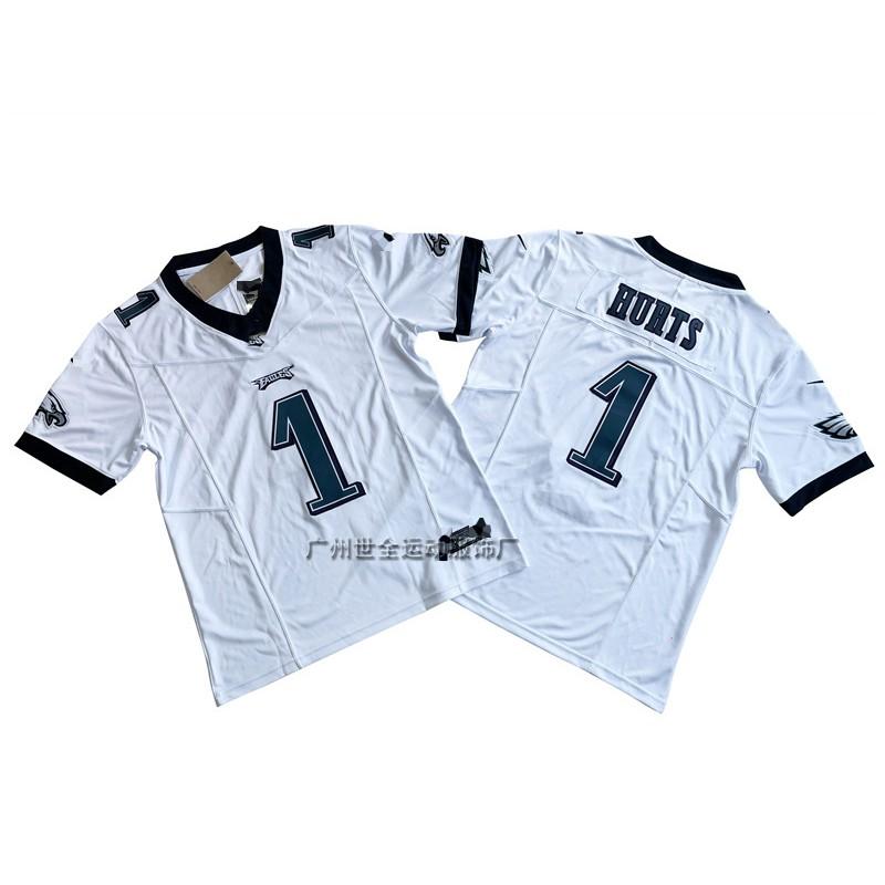 Mens Retro Embroidered American Football Jersey Philadelphia Eagles Vintage Style Sport Shirt Fan Wear