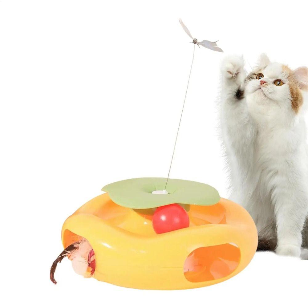 Built-in Feather Smart Interactive Cat Toy Non-slip Butterfly Cat Teaser Toy  Pet Supplies