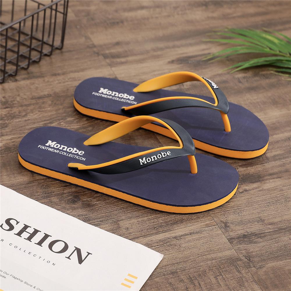 Summer Slippers Men Wear Non-slip and Versatile Trend Soft Bottom Flip-flops Men's New Foot Pinch Outdoor Beach Personality