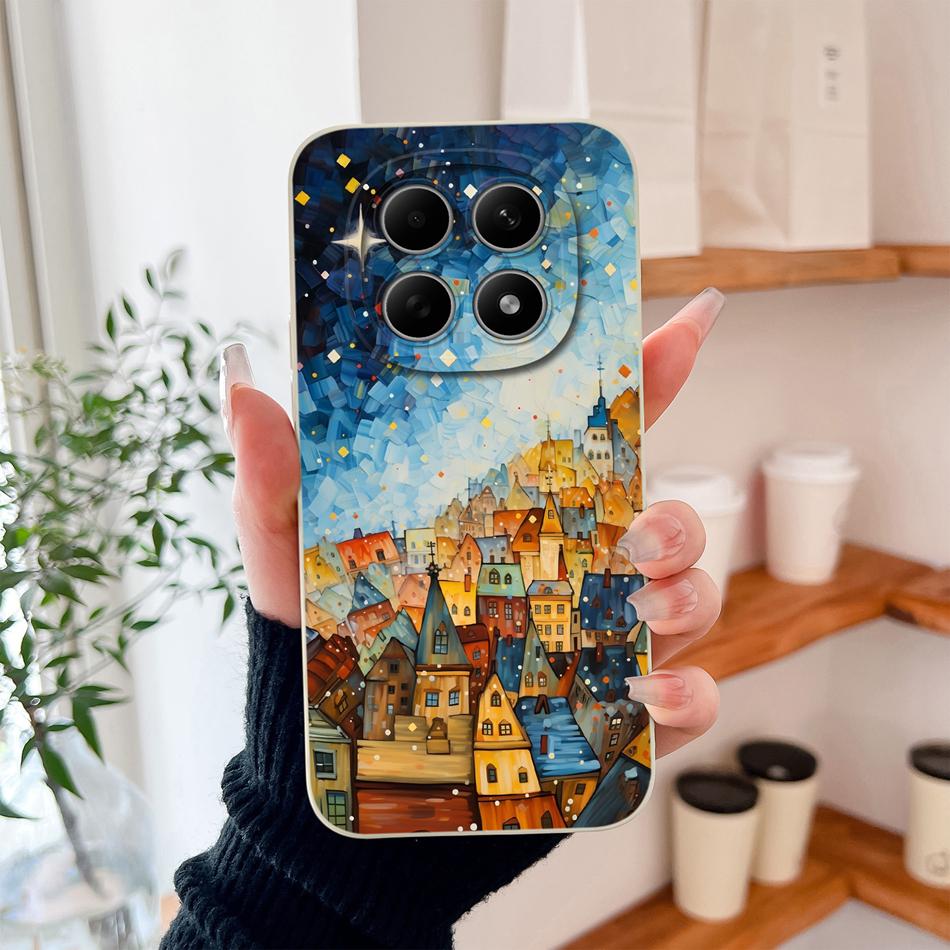 For Poco M8 Pro Case Cute Design Shockproof Phone Protector Soft Liquid Silicone High Quality Back Cover For Poco M 8 M8Pro Capa