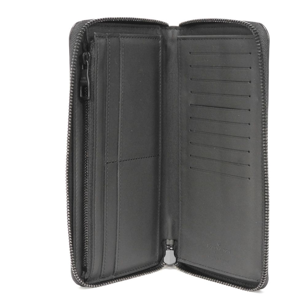 Used 12564 Zippy Wallet Vertical M82368 7940 Japan Exclusive Multicolor RFID Monogram Spotlight Noir Men's from Japan
