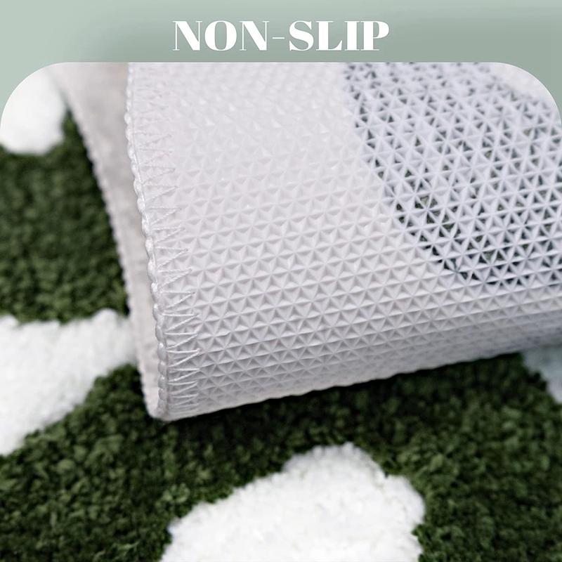 Inyahome You Look Good Bathroom Mat Green Tufted Shaggy Cute Funny Door Kitchen Mats Carpet Microfiber Mat Bathroom Rugs 25”x21”