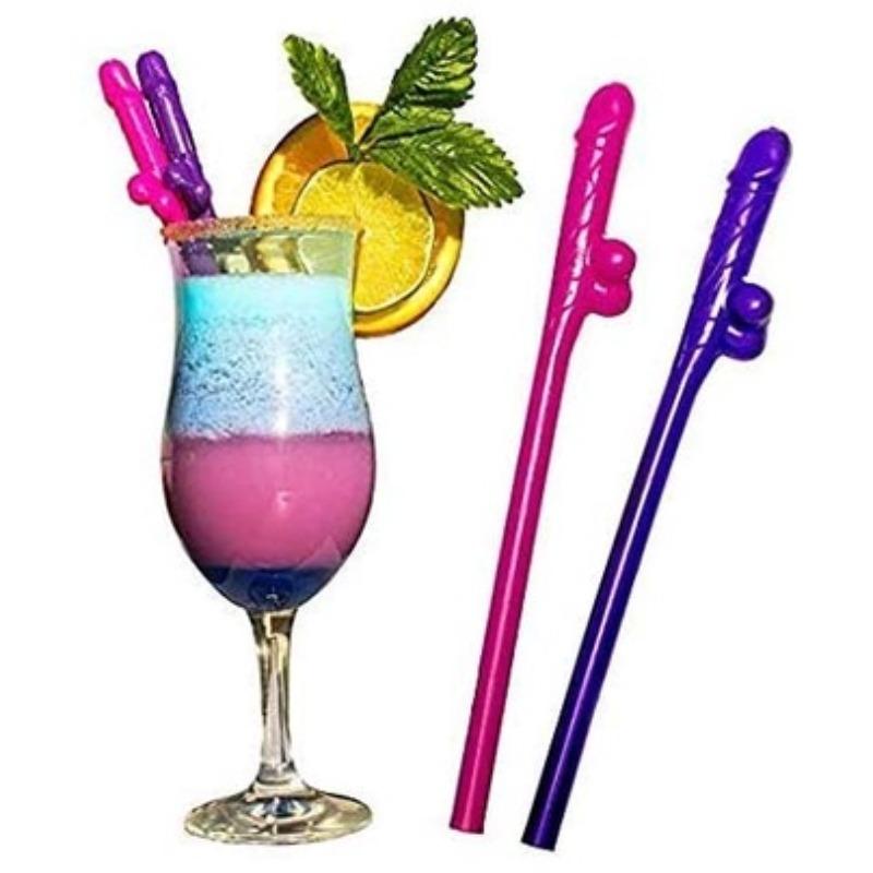 Willy Pennis Decorate Bachelor Party Straws
