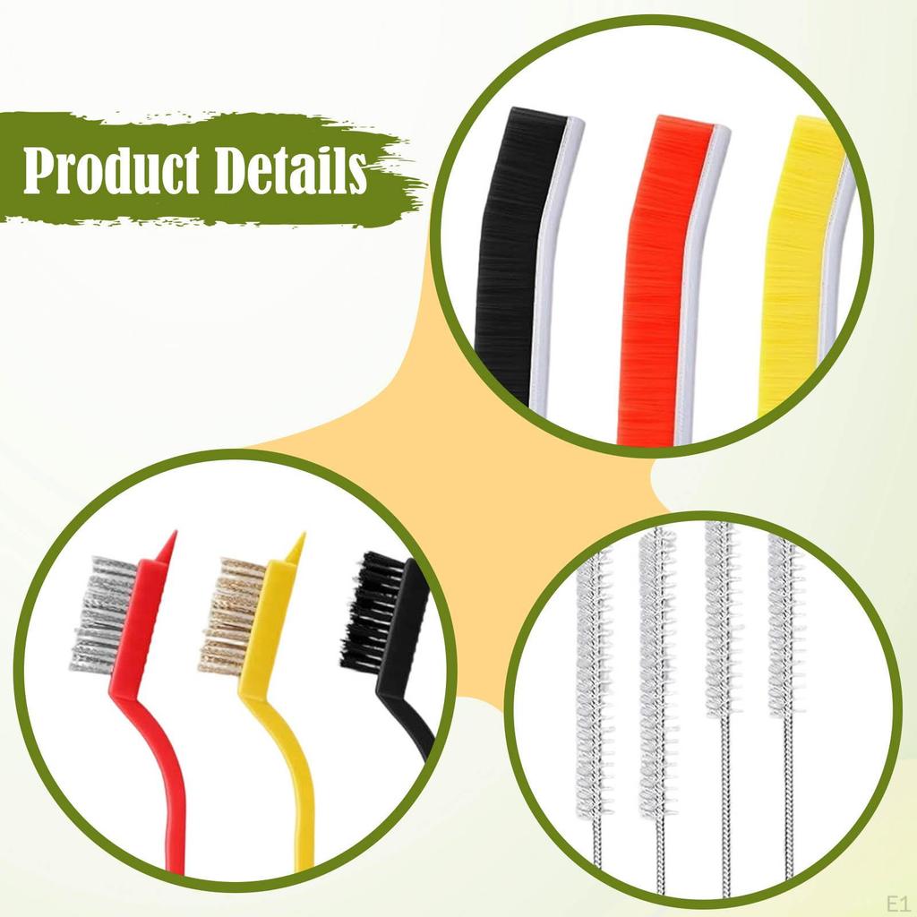 10 Pieces Crevice Cleaning Brush Set Cleaner for Blender Tight Spaces Shower