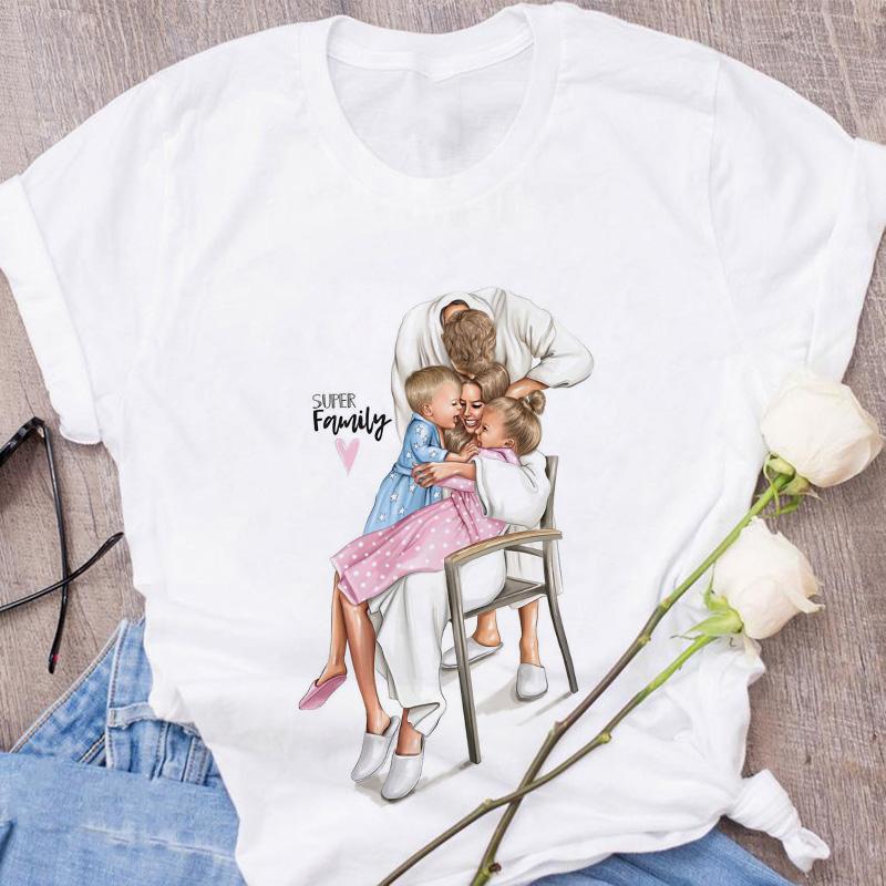 Super Mom T shirt Women Mothers Love Print Pink Tshirt Harajuku Mama TShirt Tops tee shirt Femme Summer