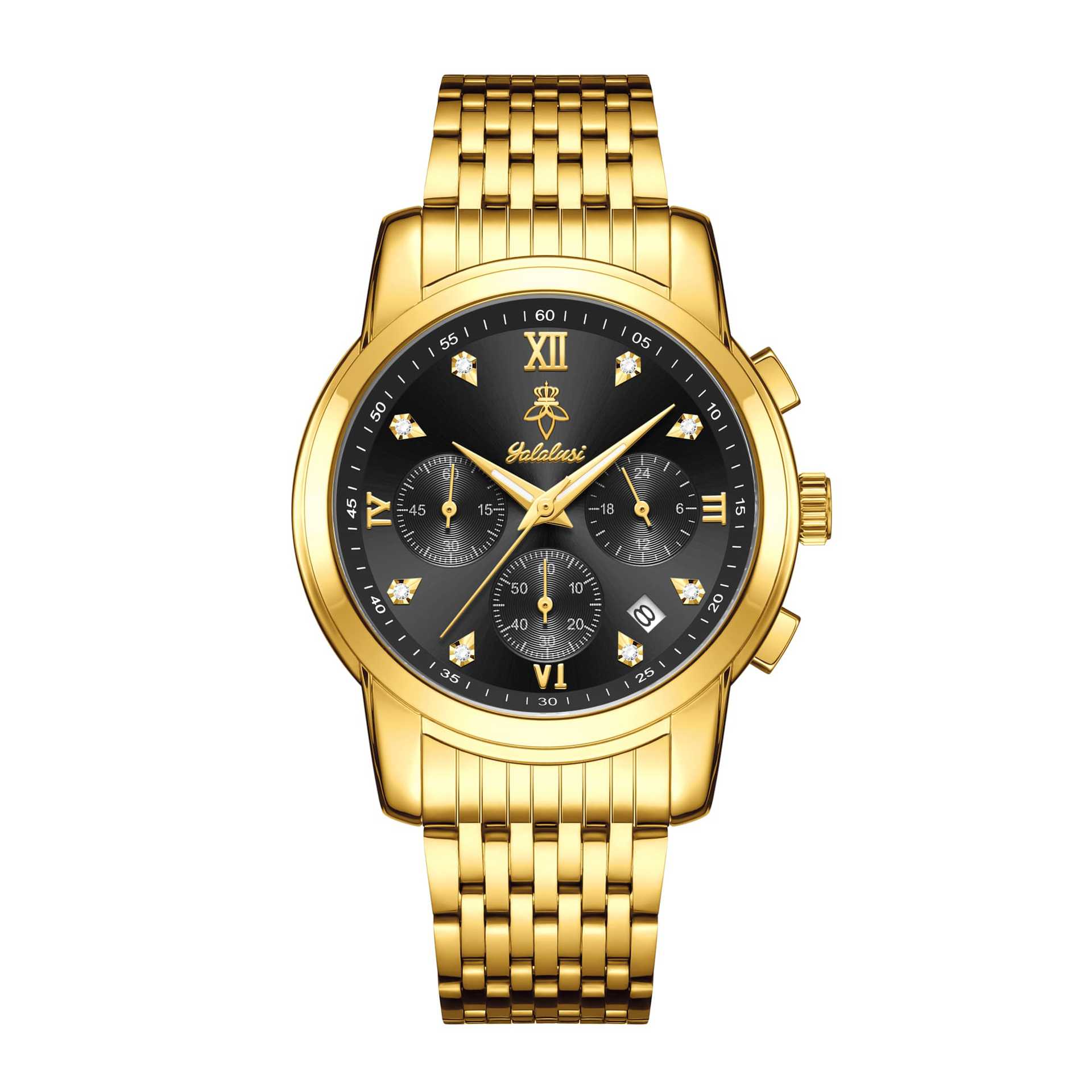 High-End Six-Pin Men S Watch Quartz Watch Men S Watch Drill Ring Watch
