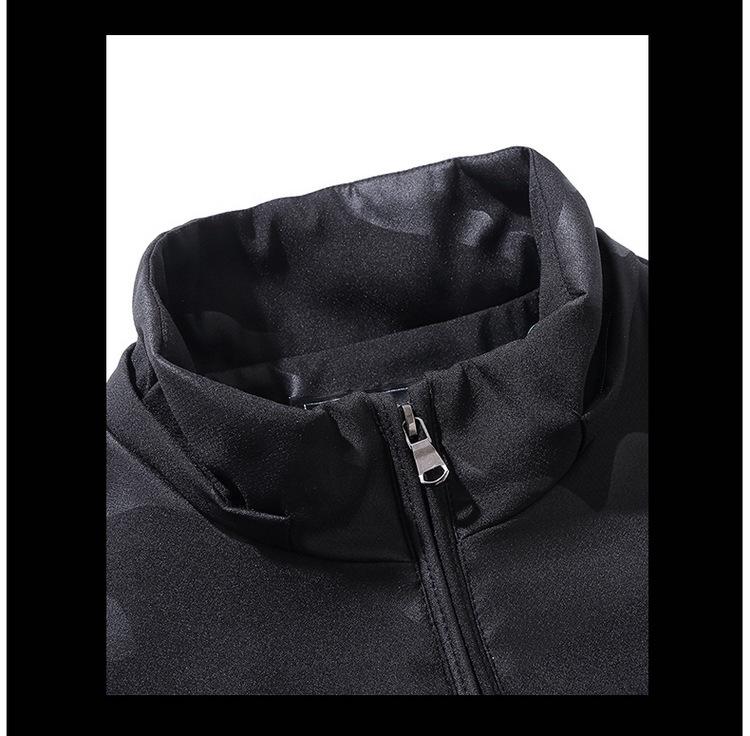 Męska Kurtka Kamuflażowa Plus Size z Odpinanym Kapturem - Wiosna/Jesień 2020.