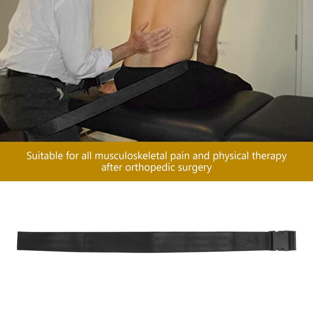 Stretching Strap Portable Lightweight Polyester Leg Shoulder Exercise Belt with Buckle for Fitness