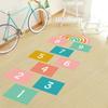 Cartoon Digital Grid Boden Aufkleber für Kinder Kinder Spiel Hopscotch Jump Plaid Anzahl Indoor Spielzimmer Aufkleber Room Home Decor