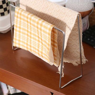 Vertical Dishcloth Drying Rack Save Space Ventilated Dish Rag Storage Rack Removable 2 Layer Dishrag Organizer Bathroom