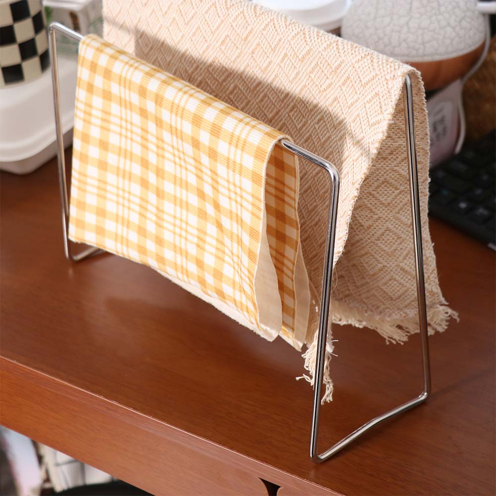 Vertikaler Spüllappen-Aufbewahrungsständer Spart Platz Handtuch-Abtropfständer Spüllappen-Organizer Arbeitsplatte