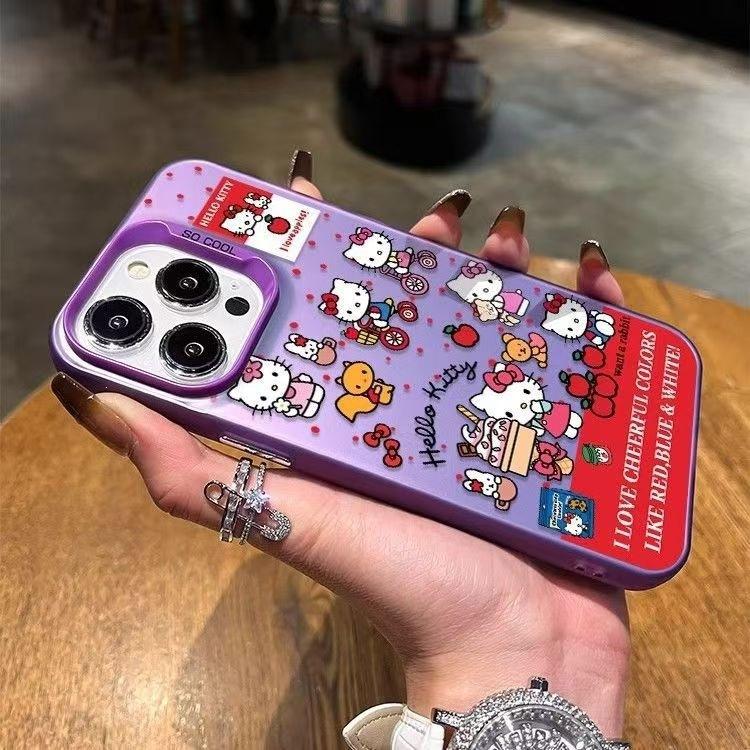 Cycling Hello Kitty Apple 16 Mobile Phone Case iPhone15Promax Caiyin 14Pro New Year 13 Cute 12/11