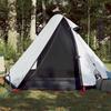 Dome Camping Tent for 2 Persons White & Dark Waterproof