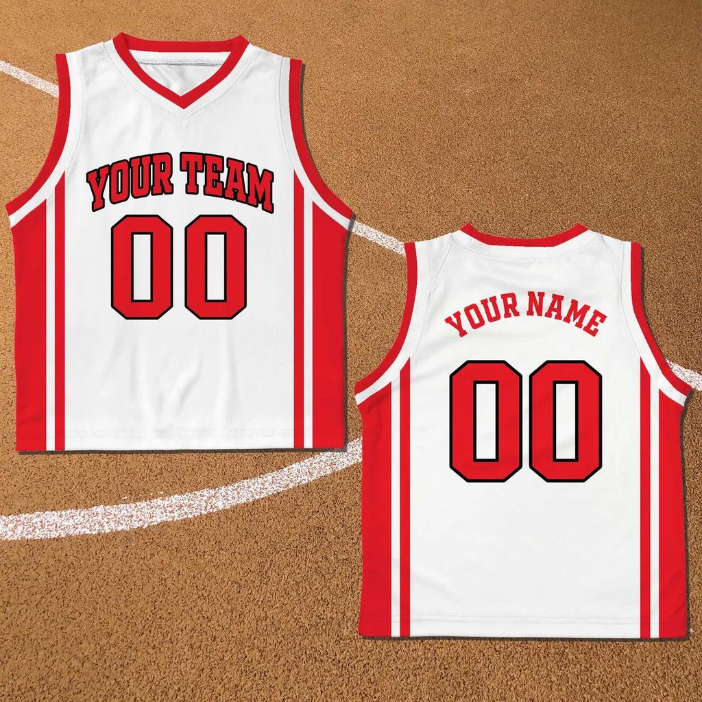Performance Basketball Jersey Free Diy Custom Name Number Sleeveless Quick Dry Uniform Game Competition Training Sports Tees