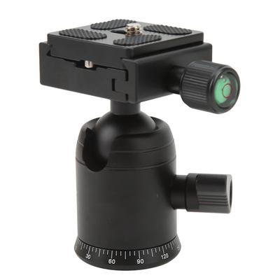 Ball Head Panoramic 38in Interface 360 Degree Aluminum Alloy Portable Tripod Head with Level Gauge