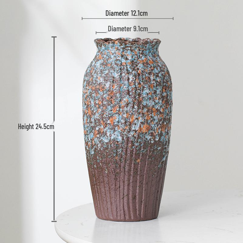 Nordic Minimalist Ceramic Vase for Dried Flowers and Hydroponics