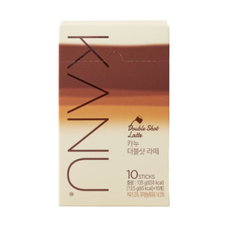 KANU Double Shot Latte Premium Korean Café Style Strong Coffee Latte 10 Sticks 1box(10ea)