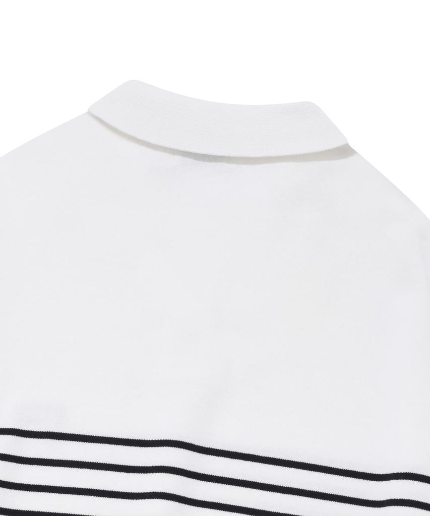COVERNAT Basic Collared Knit White
