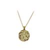 Pleated Pendant Necklace with Irregular Texture and Clavicle Chain Personality Fashionable Niche Design Trend