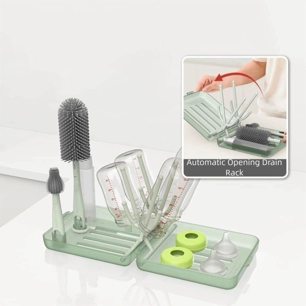 6 In 1 Set Bottle Cleaner Kit Travel Size Bottle Drying Rack  Outdoor Activities