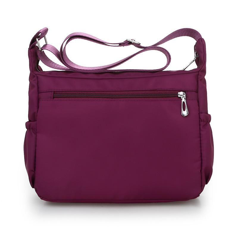 Borsa a tracolla da donna in nylon Oxford con scomparti multipli per uso quotidiano casual