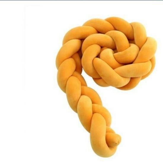 Skandynawska Duńska Dzianinowa Poduszka Węzeł Kula - Pleciony Wystrój Pokoju Dziecięcego i Ochraniacz na Łóżeczko