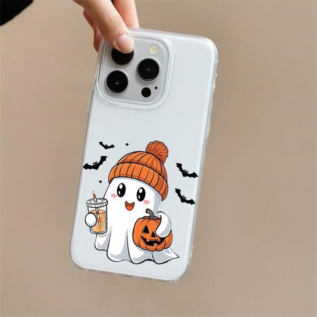 Halloween White IMD Phone Case for For Apple 17PROMAX Creative Ins Skin Sensation Internet Famous Phone Case