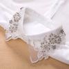 Chiffon Revers Falscher Kragen für Damen Abnehmbare Kragen Halbes Hemd Bluse Oberteile Abnehmbarer Faux Col Weiblich Nep Kragie