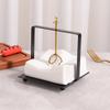 Sleek Metal Tissue Box Stand For Dining Table Home Office Accessory Decoration